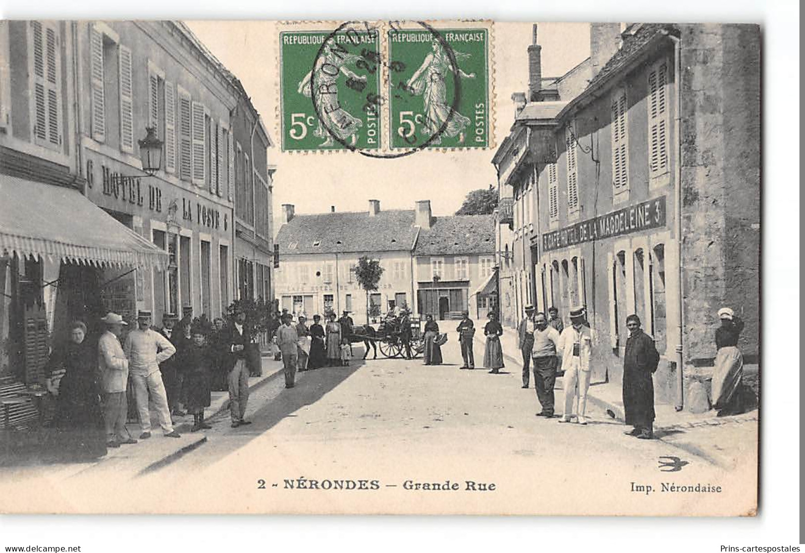 CPA 18 Nérondes Grande Rue - Nérondes