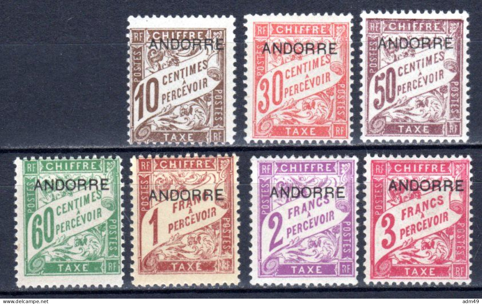 ANDORRA Französisch, 1931, Portomarken, Ungebraucht * - Neufs