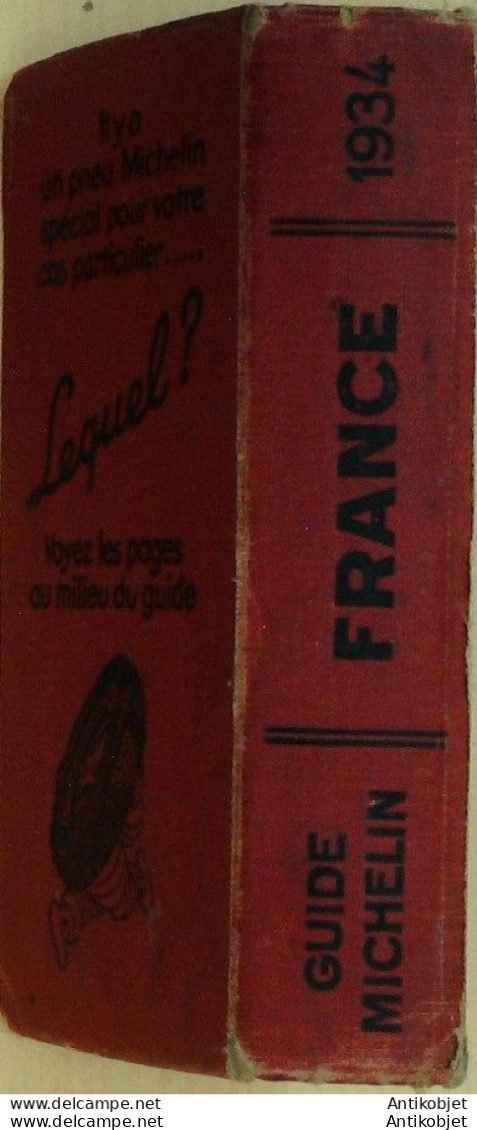 Guide Rouge MICHELIN 1934 30ème édition France - Michelin (guide)