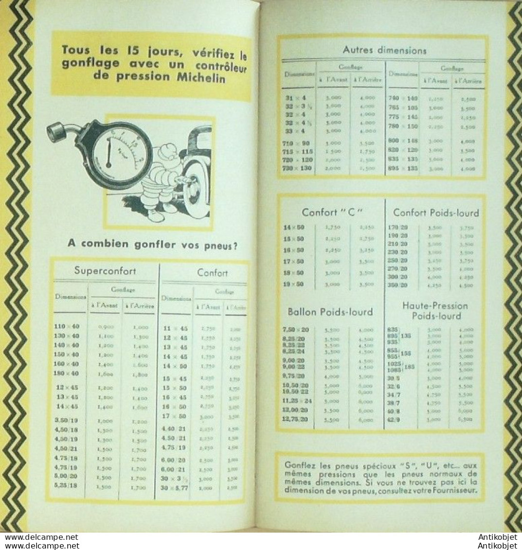 Guide rouge MICHELIN 1934 30ème édition France