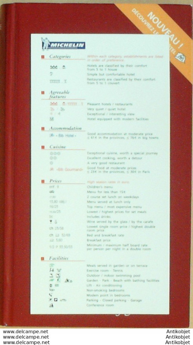 Guide Rouge MICHELIN 2003 96ème édition France - Michelin (guide)