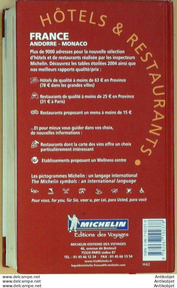 Guide Rouge MICHELIN 2004 97ème édition France - Michelin (guide)