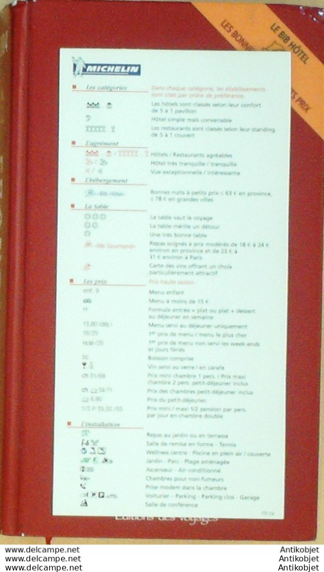 Guide Rouge MICHELIN 2004 97ème édition France - Michelin (guias)