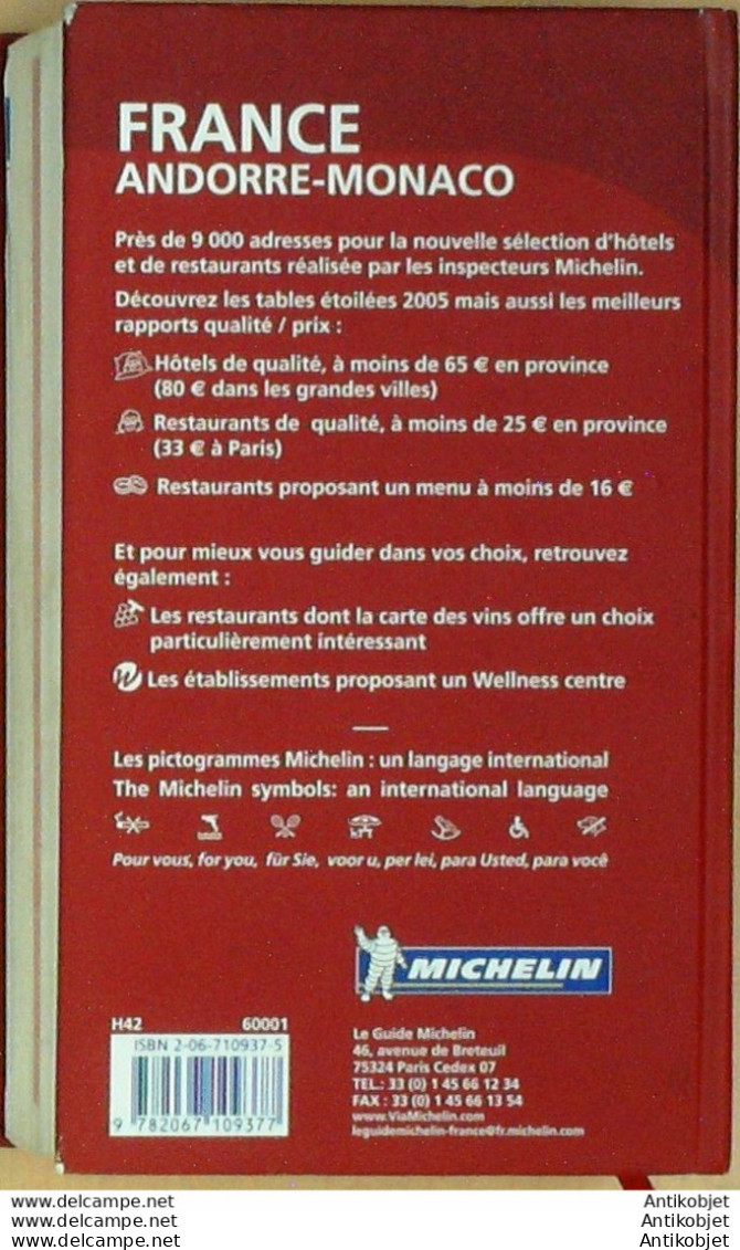 Guide Rouge MICHELIN 2005 98ème édition France - Michelin (guias)