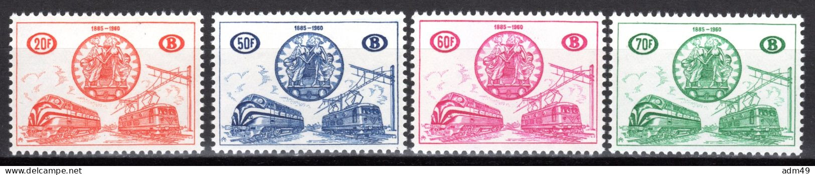 BELGIEN, 1960 Eisenbahnpaketmarken, Postfrisch ** - Andere & Zonder Classificatie