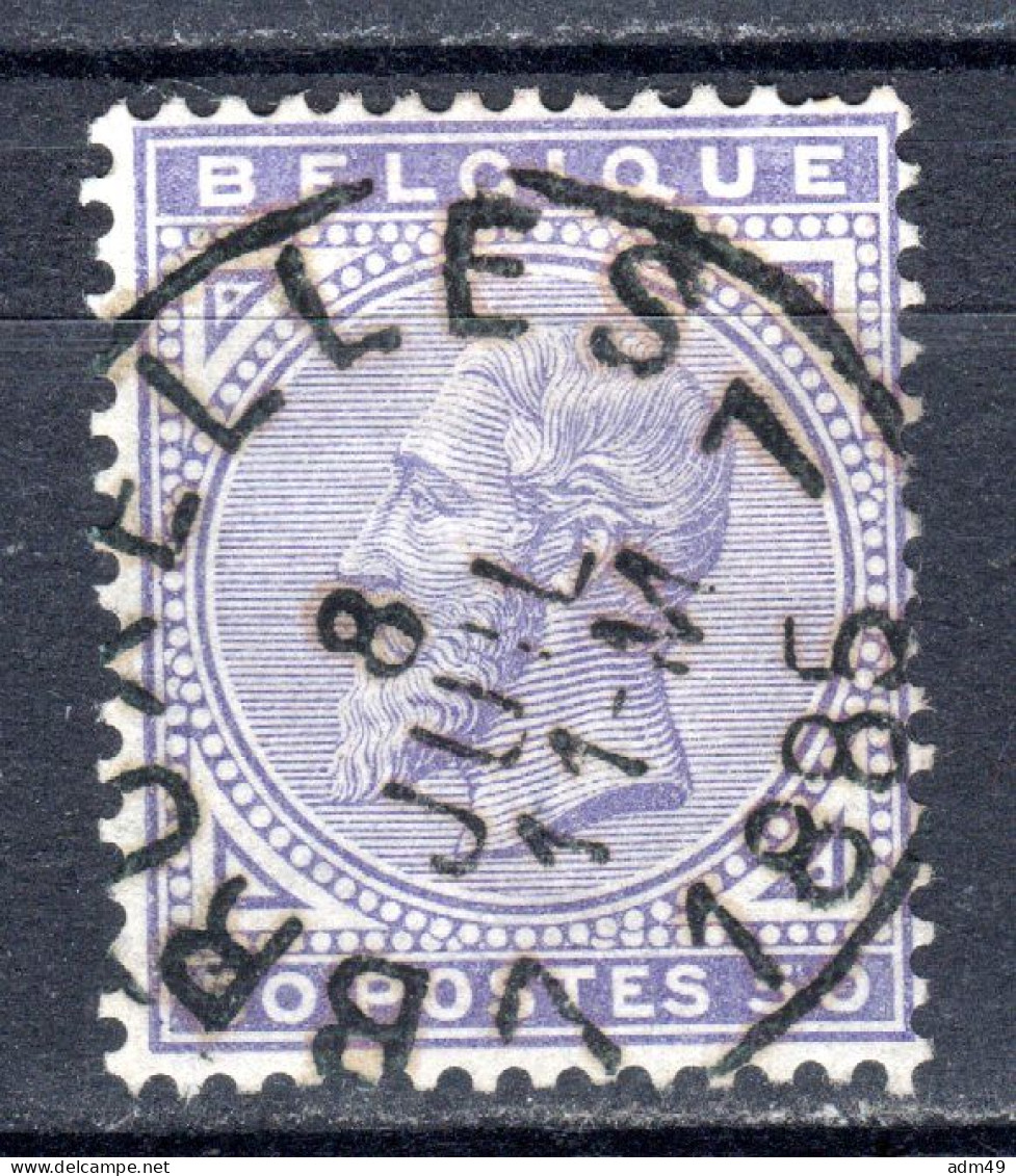 BELGIEN, 1883 Freimarke König Leopold II., Gestempelt - 1883 Léopold II