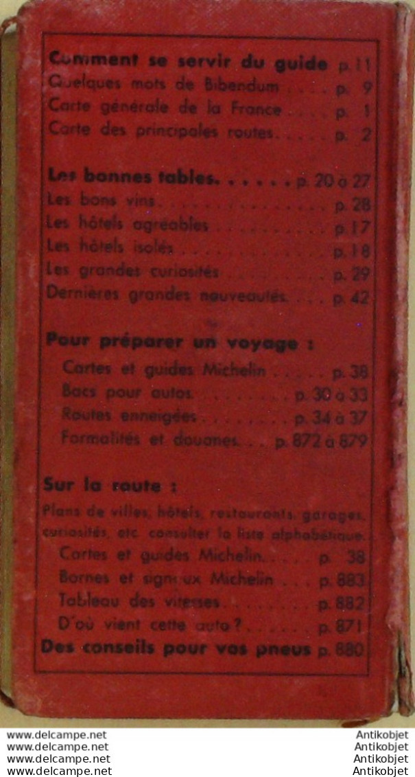 Guide Rouge Michelin 1953 46ème édition France - Michelin (guide)