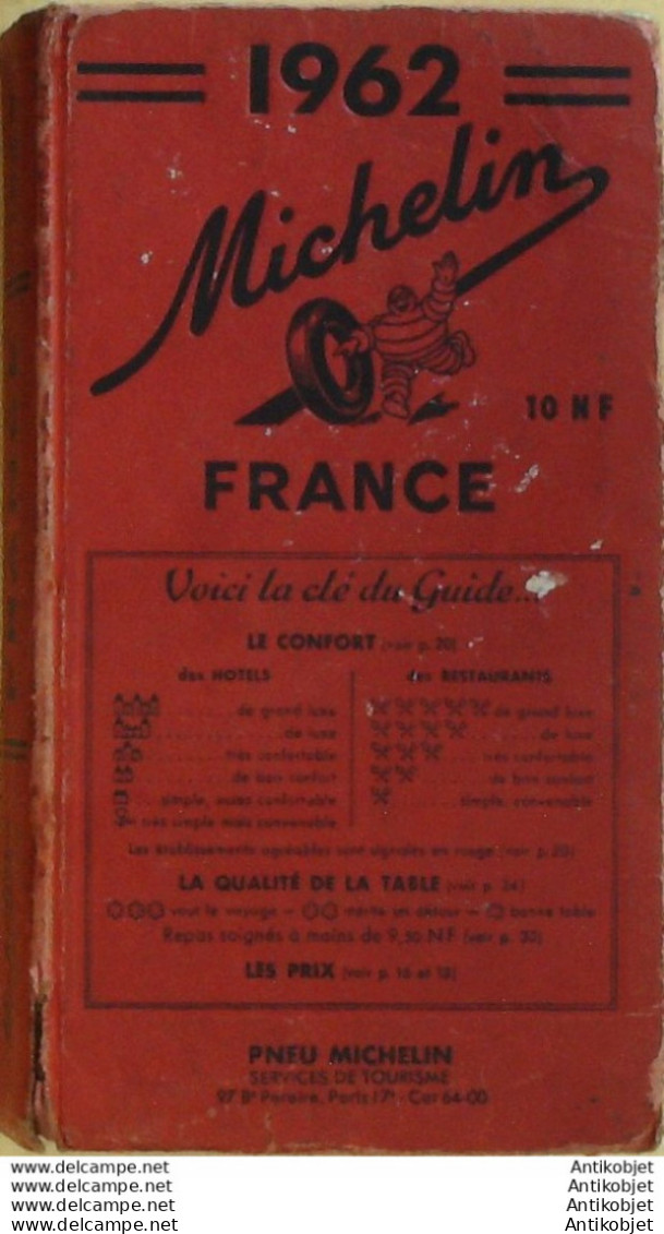 Guide Rouge Michelin 1962 55ème édition France - Michelin (guides)