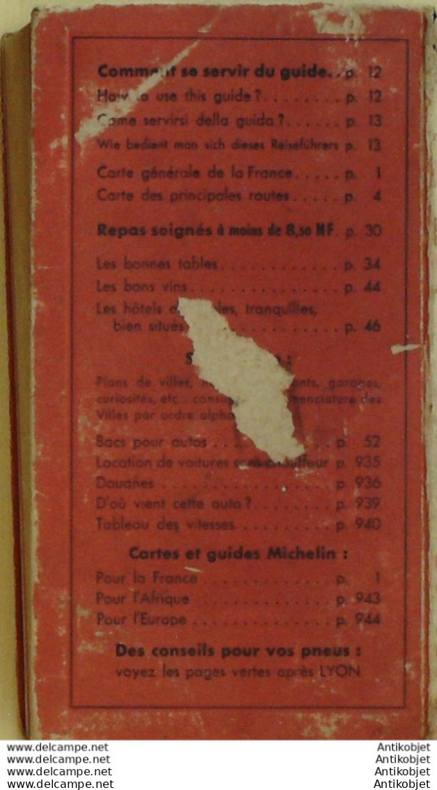 Guide Rouge Michelin 1960 53ème édition France - Michelin-Führer