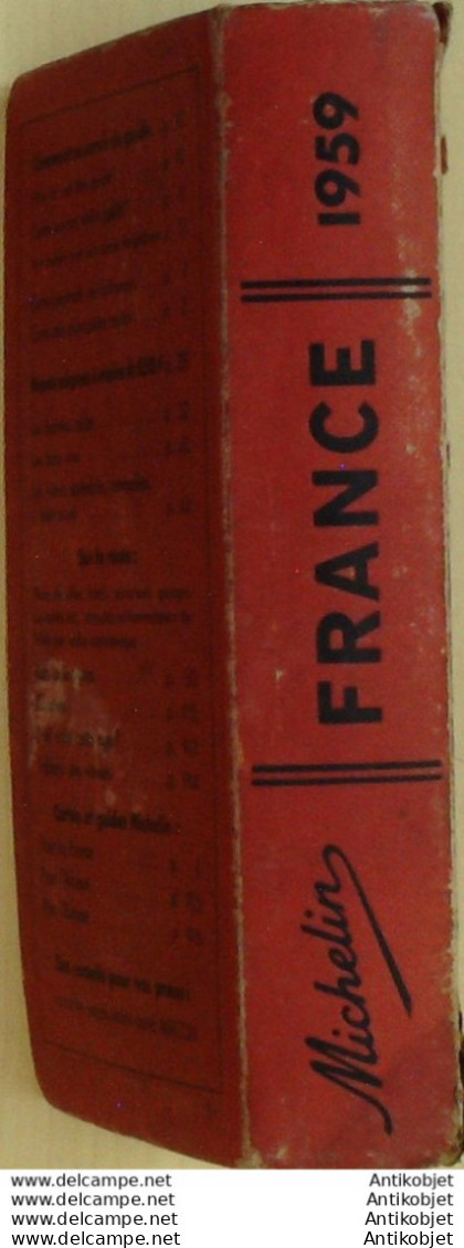 Guide Rouge Michelin 1959 52ème édition France - Michelin-Führer