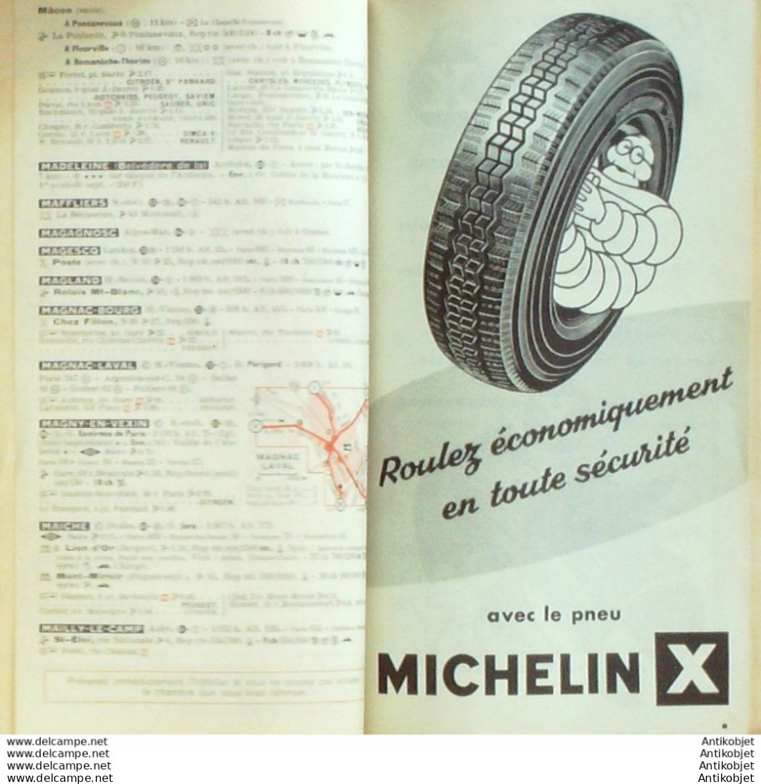 Guide Rouge Michelin 1959 52ème édition France - Michelin-Führer