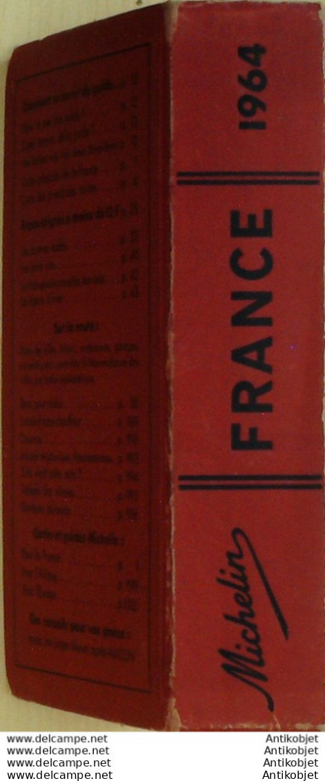 Guide Rouge Michelin 1964 57ème édition France - Michelin (guide)