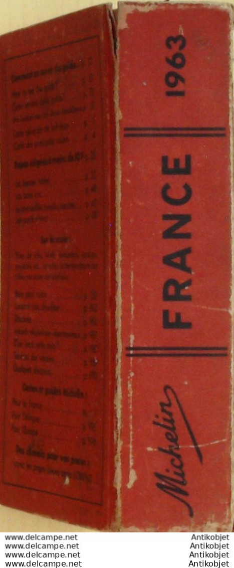 Guide Rouge Michelin 1963 56ème édition France - Michelin (guides)