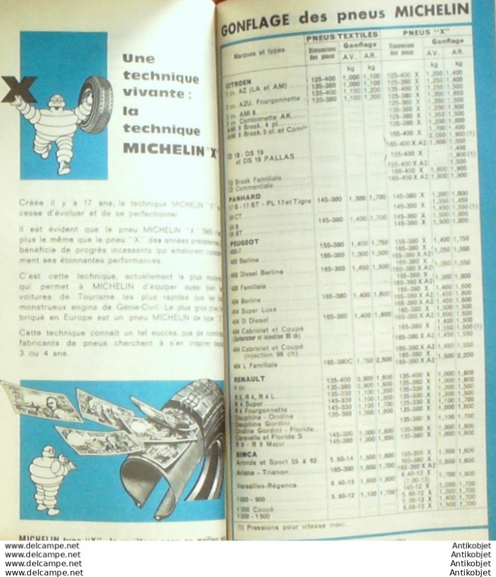 Guide Rouge Michelin 1965 58ème édition France - Michelin (guides)