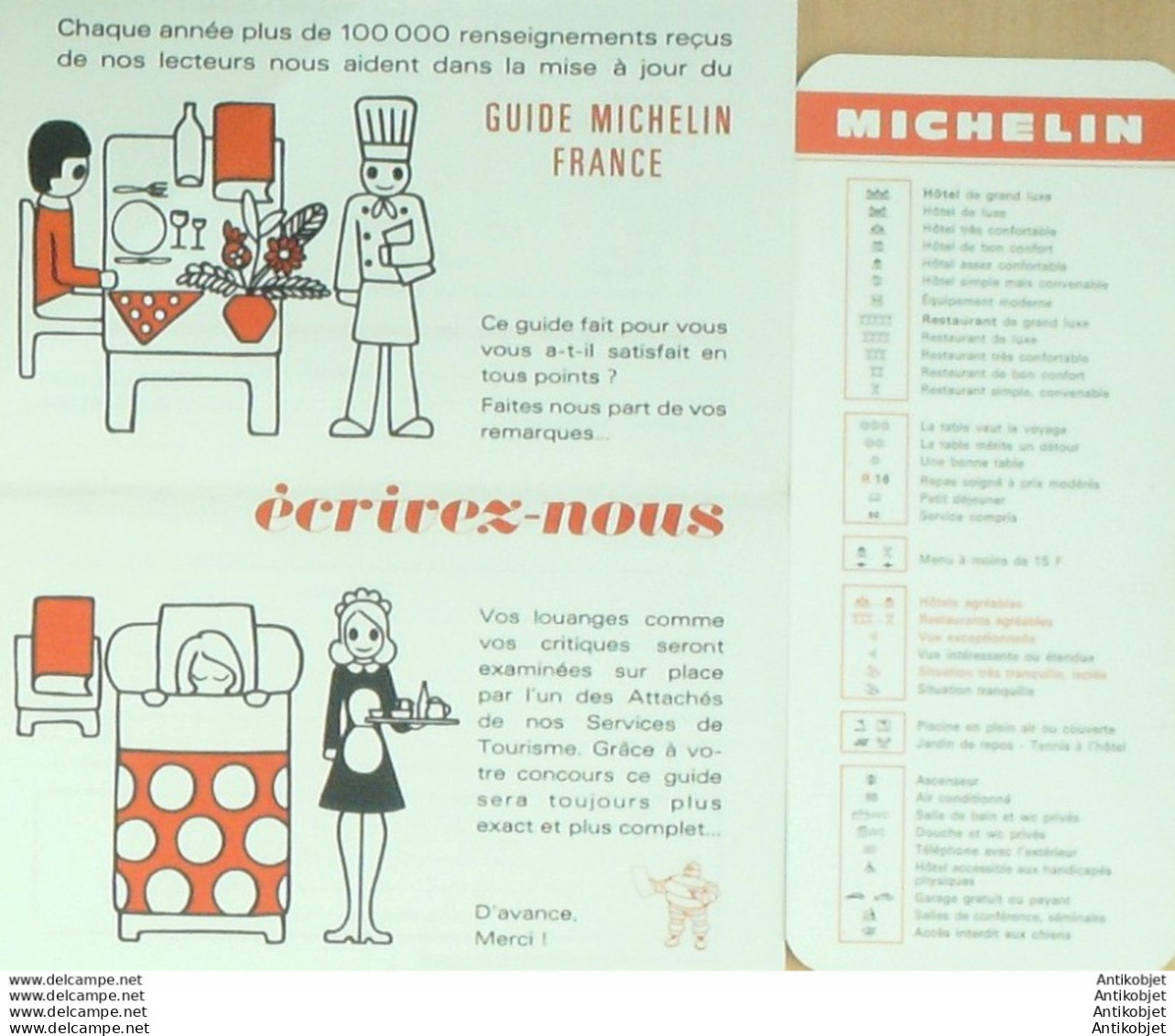 Guide Rouge Michelin 1974 67ème édition France - Michelin (guide)