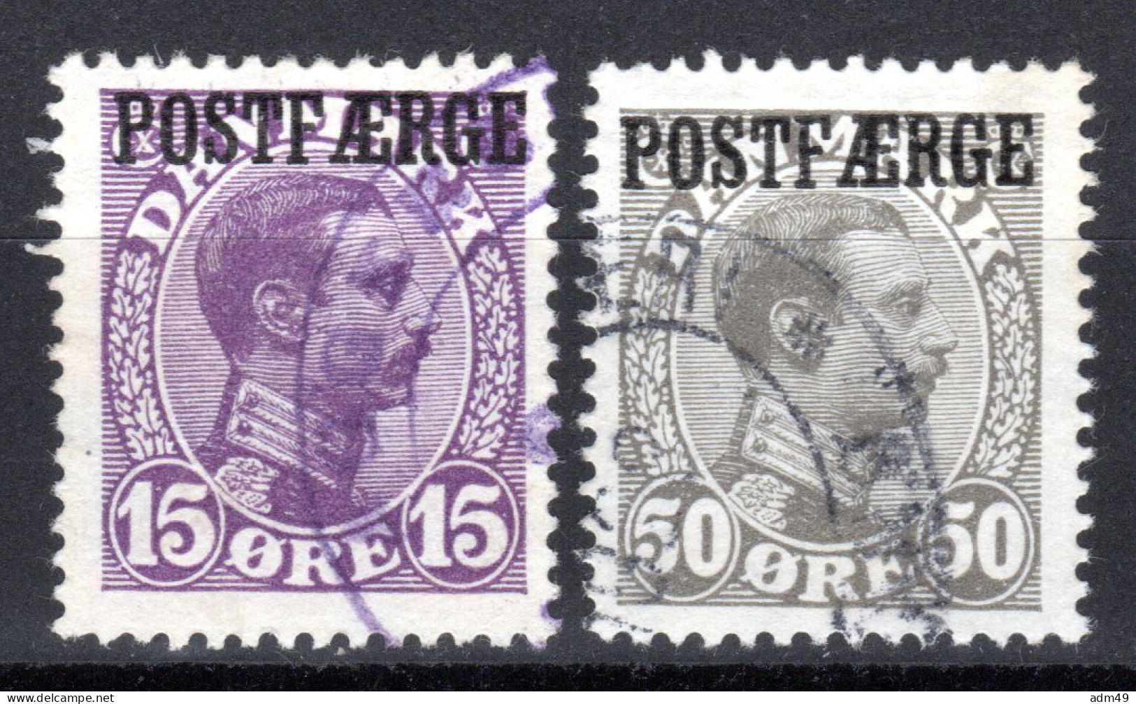 DÄNEMARK, 1919/20 Postfähre (Paket) Marken, Gestempelt - Paketmarken