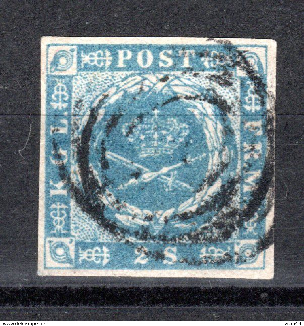 DÄNEMARK, 1854 Freimarke Kroninsignien Im Lorbeerkranz, Gestempelt - Used Stamps