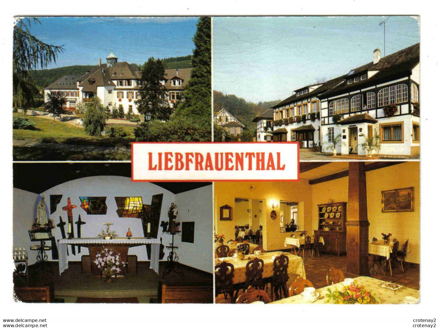 67 LIEBFRAUENTHAL Maison De Repos Et De Cure Postée De Woerth En 1988 Bureaux Chapelle Salle à Manger - Woerth