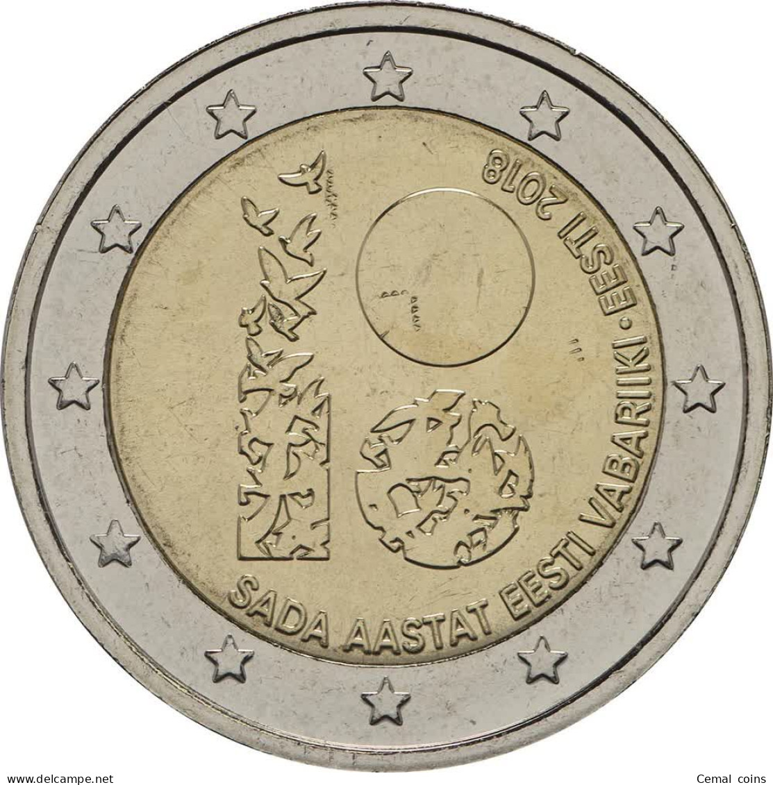 2 Euro 2018 100 Years Of The Republic Of Estonia UNC - Estonia