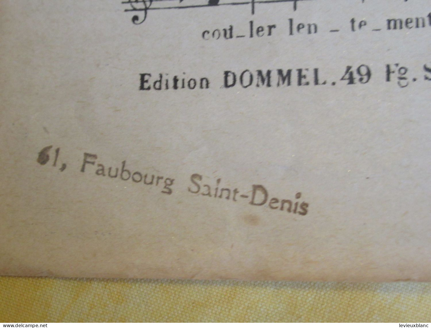 Partition Ancienne/La Vieille  Cheminée/Vorelli Le Parfait Chanteur/Dommet-Bernel/ Desmoulin /Vers 1940-45    PART355 - Otros & Sin Clasificación