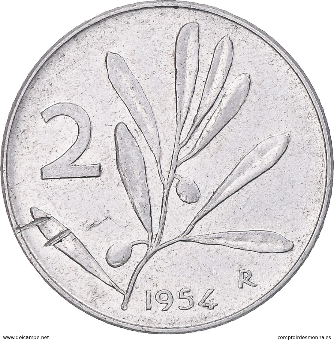 Monnaie, Italie, 2 Lire, 1954, Rome, TB+, Aluminium, KM:94 - 2 Lire