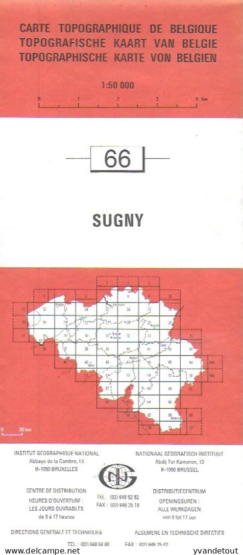 Carte Topographique De Sugny. Meuse. Charleville-Mézières - Notion-sur-Meuse, Sedan, 1/50.000ème - Topographische Karten