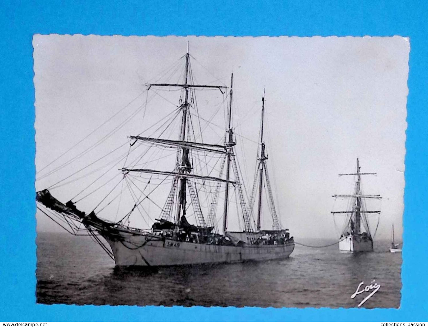 Cp, Bateaux De Pêche, TERRE-NEUVIERS Quittant Le Port, 35, Rade De SAINT MALO- DINARD, écrite, Ed. L. Nel - Pêche