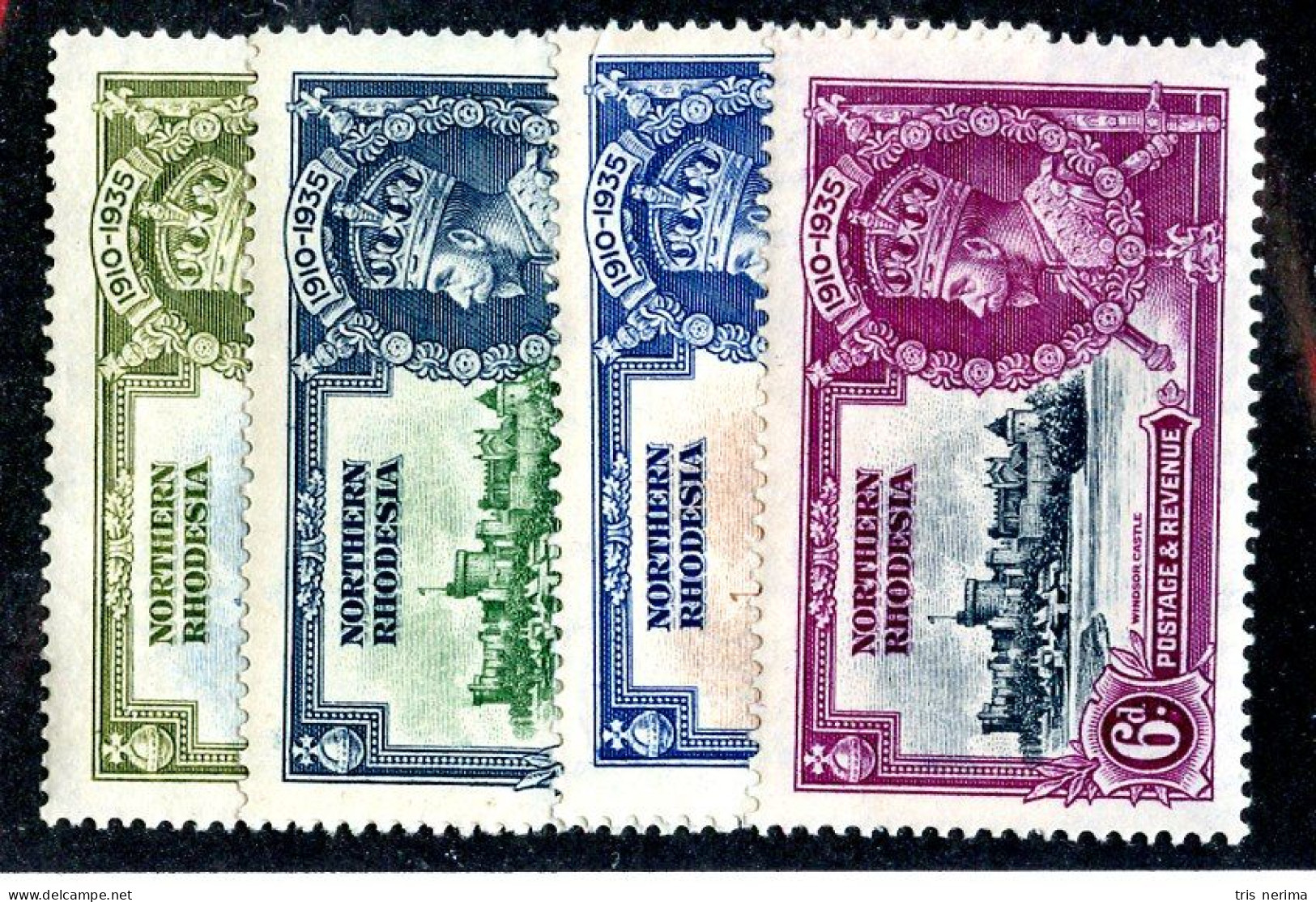 ( 10 Jub )  1935 Scott # 18-21 Mlh* (offers Welcome) - Rodesia Del Norte (...-1963)