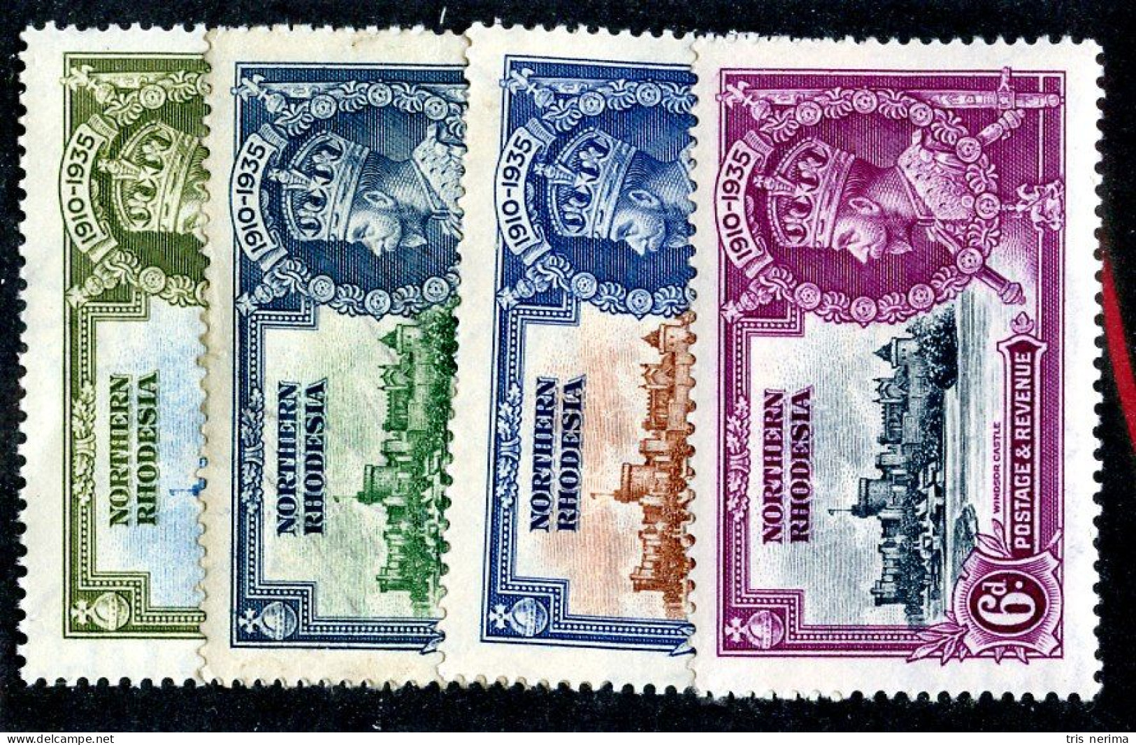 ( 11 Jub )  1935 Scott # 18-21 Mlh* (offers Welcome) - Northern Rhodesia (...-1963)