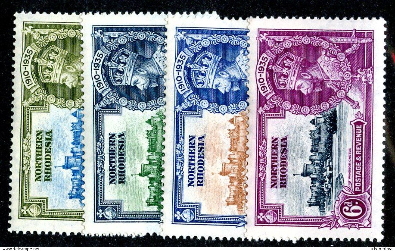 ( 12 Jub )  1935 Scott # 18-21 Mlh* (offers Welcome) - Northern Rhodesia (...-1963)