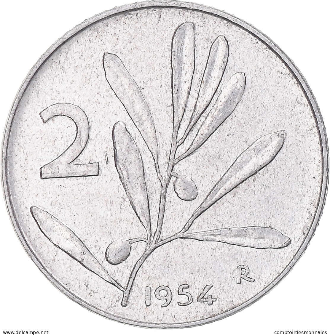 Monnaie, Italie, 2 Lire, 1954, Rome, TTB, Aluminium, KM:94 - 2 Lire