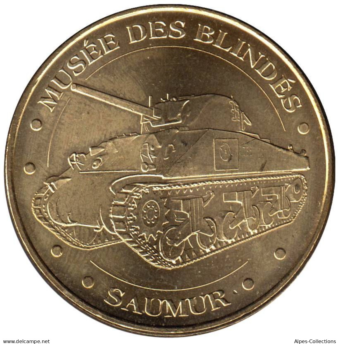 49-0987 - JETON TOURISTIQUE MDP - Saumur - Musée Blindés - Char M4 - 2010.1 - 2010