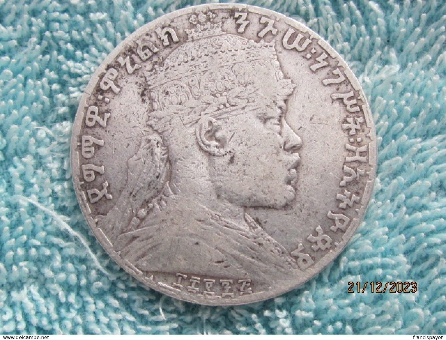 Ethiopia Menelik 1 Birr 1895 EE (1903) - Ethiopie