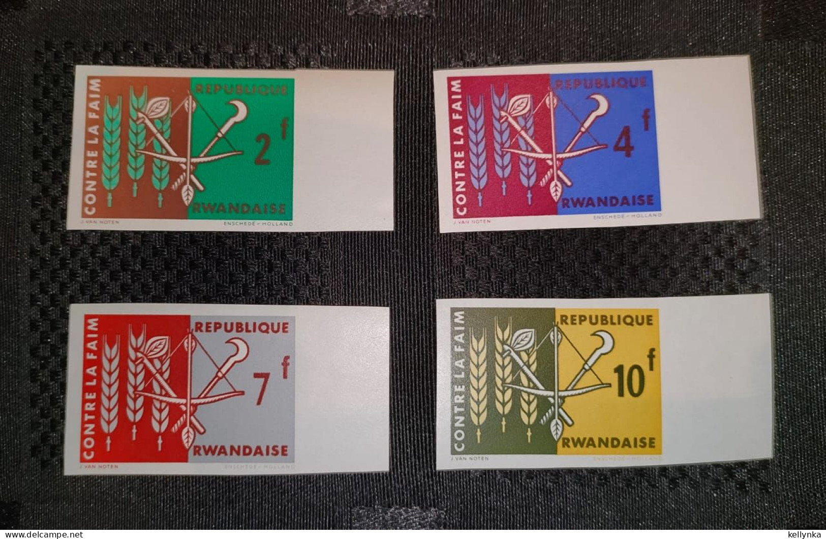 Rwanda - 33/36 Avec BDF - Lutte Contre La Faim - Non Dentelé - Ongetand - Imperforated - 1963 - MNH - Unused Stamps