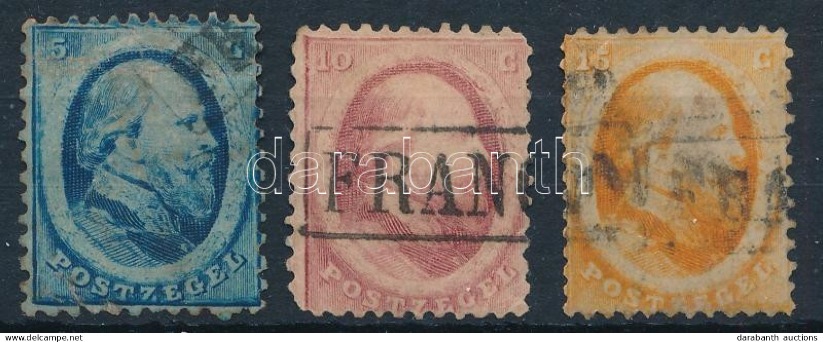 O Hollandia 1864 Mi 4-6 (Mi EUR 140,-) (vegyes Minőség / Mixed Quality) - Other & Unclassified