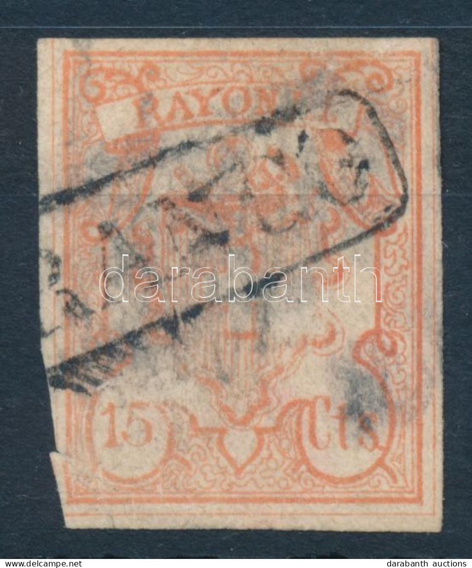 O Svájc 1852 Mi 11 (Mi EUR 950,-) (szakadás, Szűkre Vágva / Torn) - Otros & Sin Clasificación