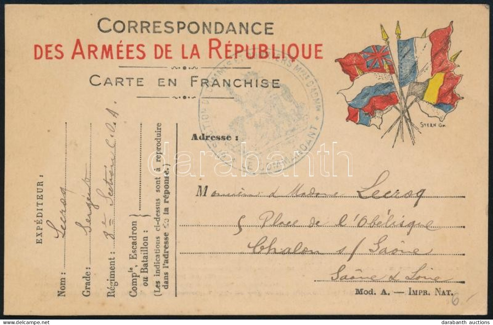 Franciaország 1914 - Altri & Non Classificati