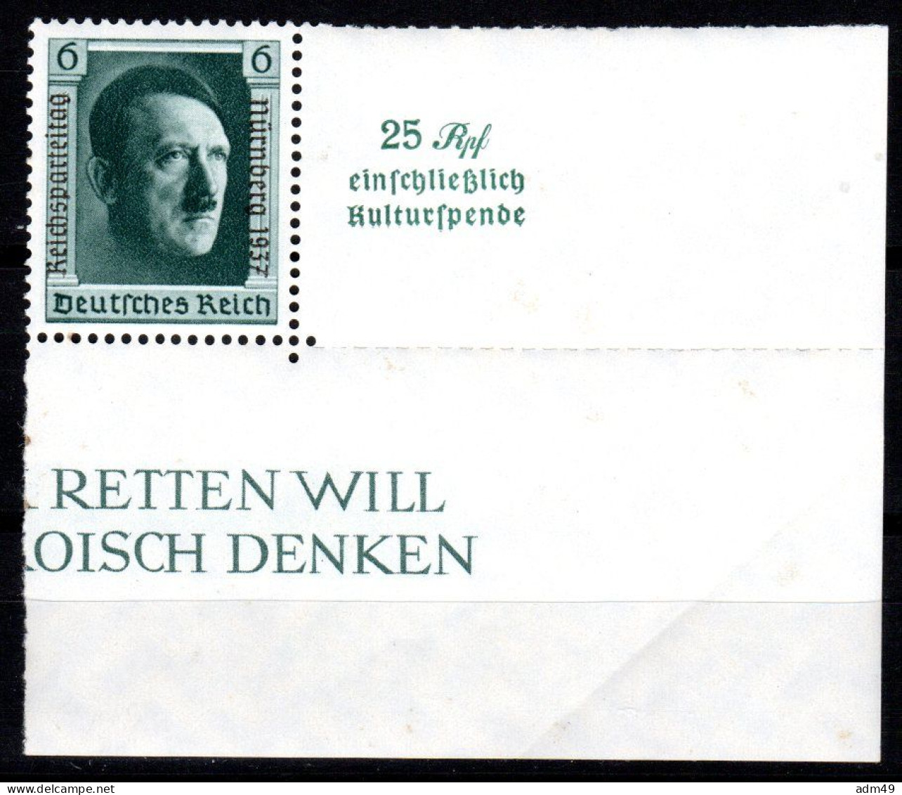 DEUTSCHES REICH, 1937 Kulturförderung, Block Postfrisch ** - Blokken