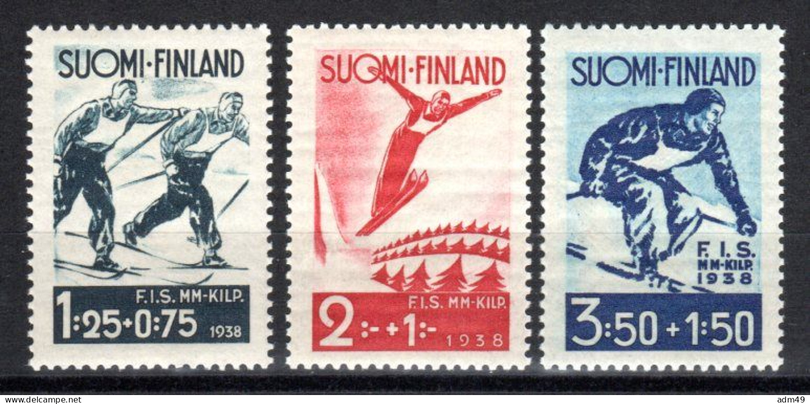 FINNLAND, 1938, Internationale Skiwettkämpfe Lahti, Postfrisch ** - Unused Stamps