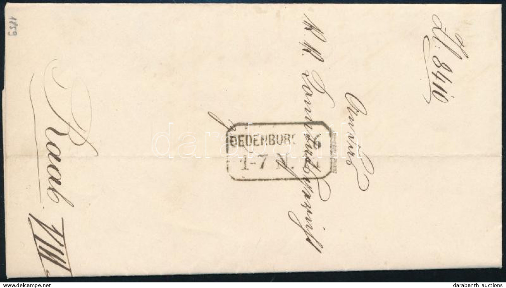 1859 Ex Offo "OEDENBURG" - "RAAB" - Other & Unclassified