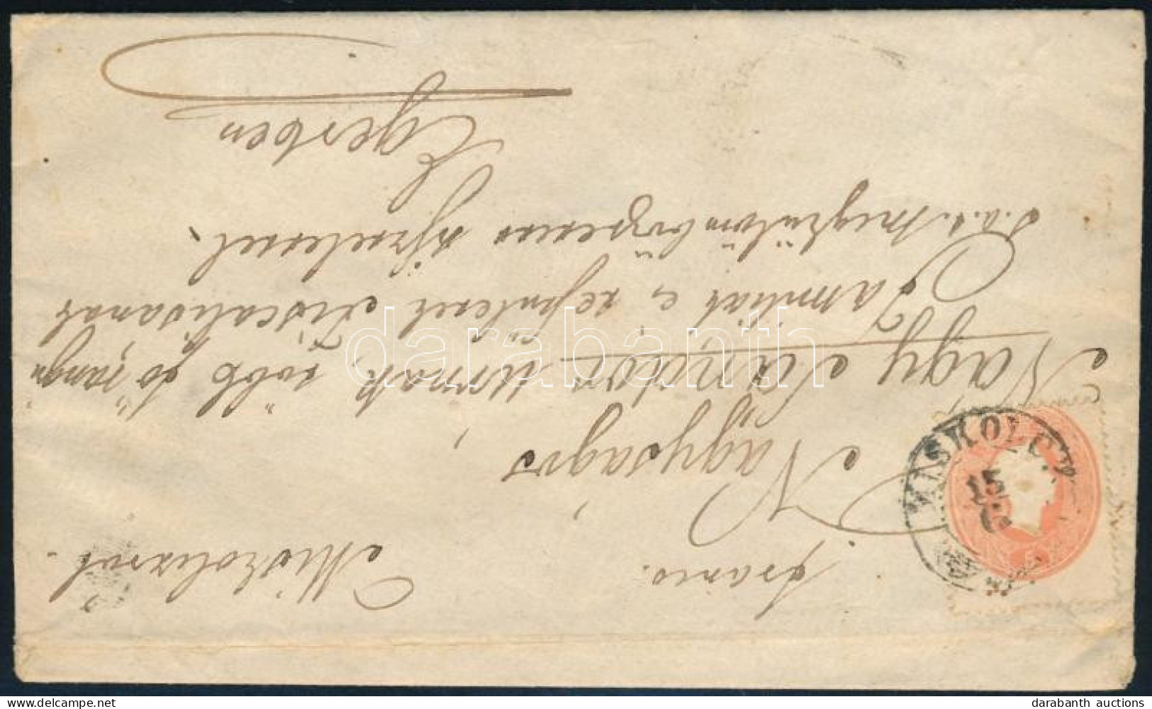 ~1862 5kr Levélen "MISKOLCZ" - Eger - Other & Unclassified