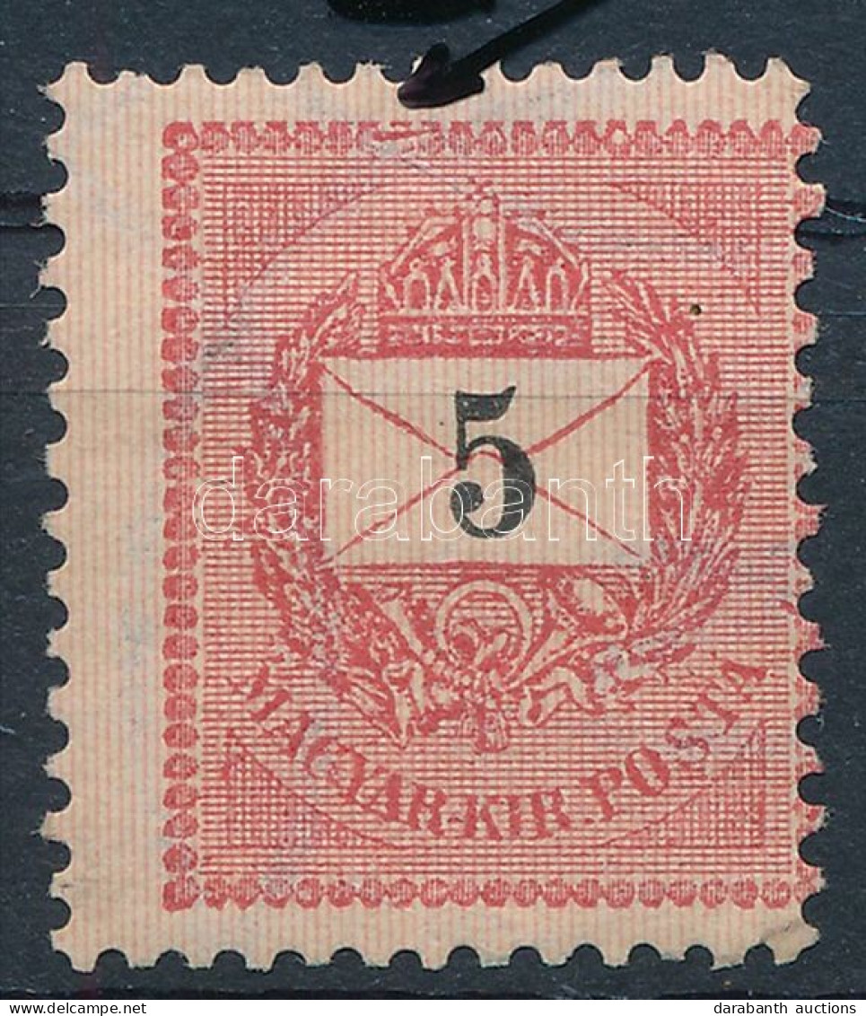 * 1889 5kr Lemezhibával / Plate Flaw - Other & Unclassified