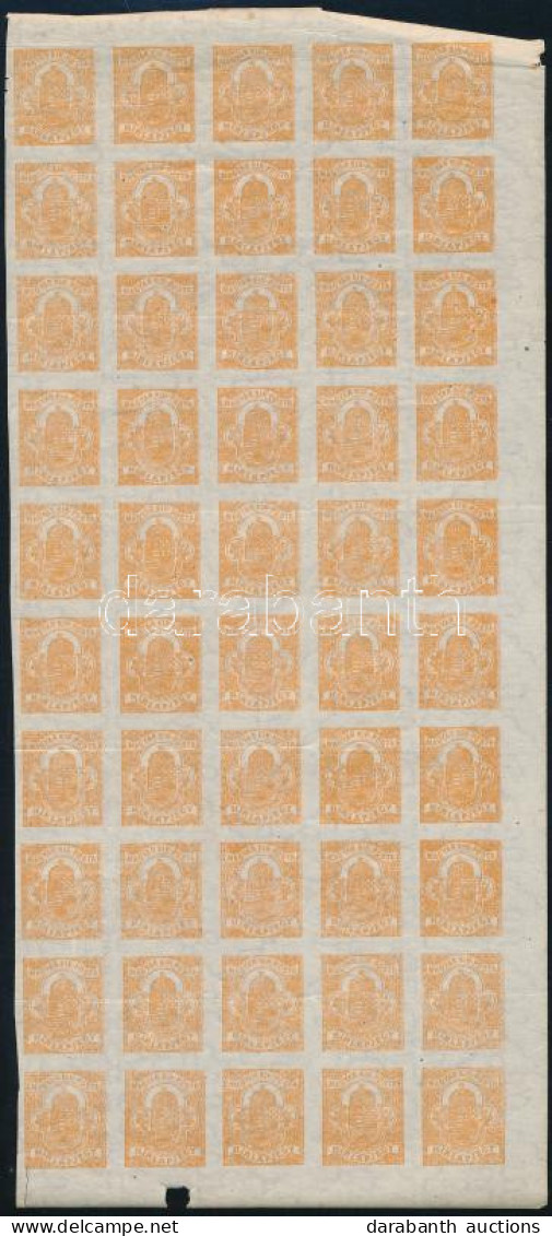 ** 1900 Hírlapbélyeg 2 X 50-es Darabban Ráncok / Creases) - Other & Unclassified