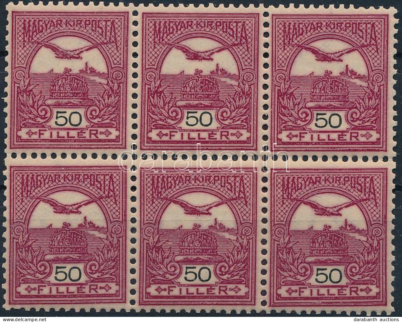 ** 1904 Turul 50f Hatostömb, Borvörös - Otros & Sin Clasificación