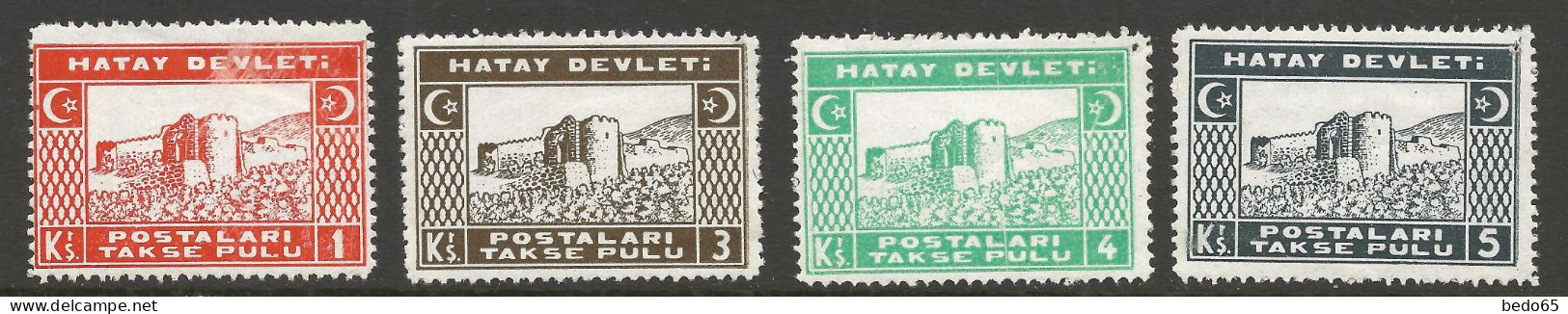 SANDJAK D'ALEXANDRETTE Série Complète TAXE  N° 12 Et 15 NEUF** SANS CHARNIERE / Hingeless / MNH - 1934-39 Sandjak D'Alexandrette & Hatay