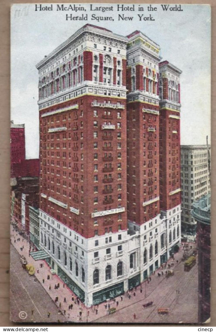 CPA USA - NEW YORK CITY - Hotel McAlpin , Largest Hotel In The World - Herald Square - TB IMMEUBLE BUILDING - Bar, Alberghi & Ristoranti