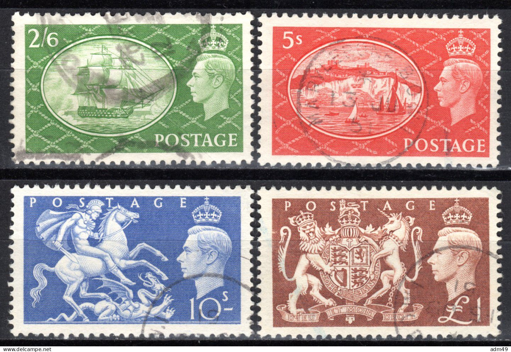 GROSSBRITANNIEN, 1951 Freimarken König Georg VI., Gestempelt - Usati