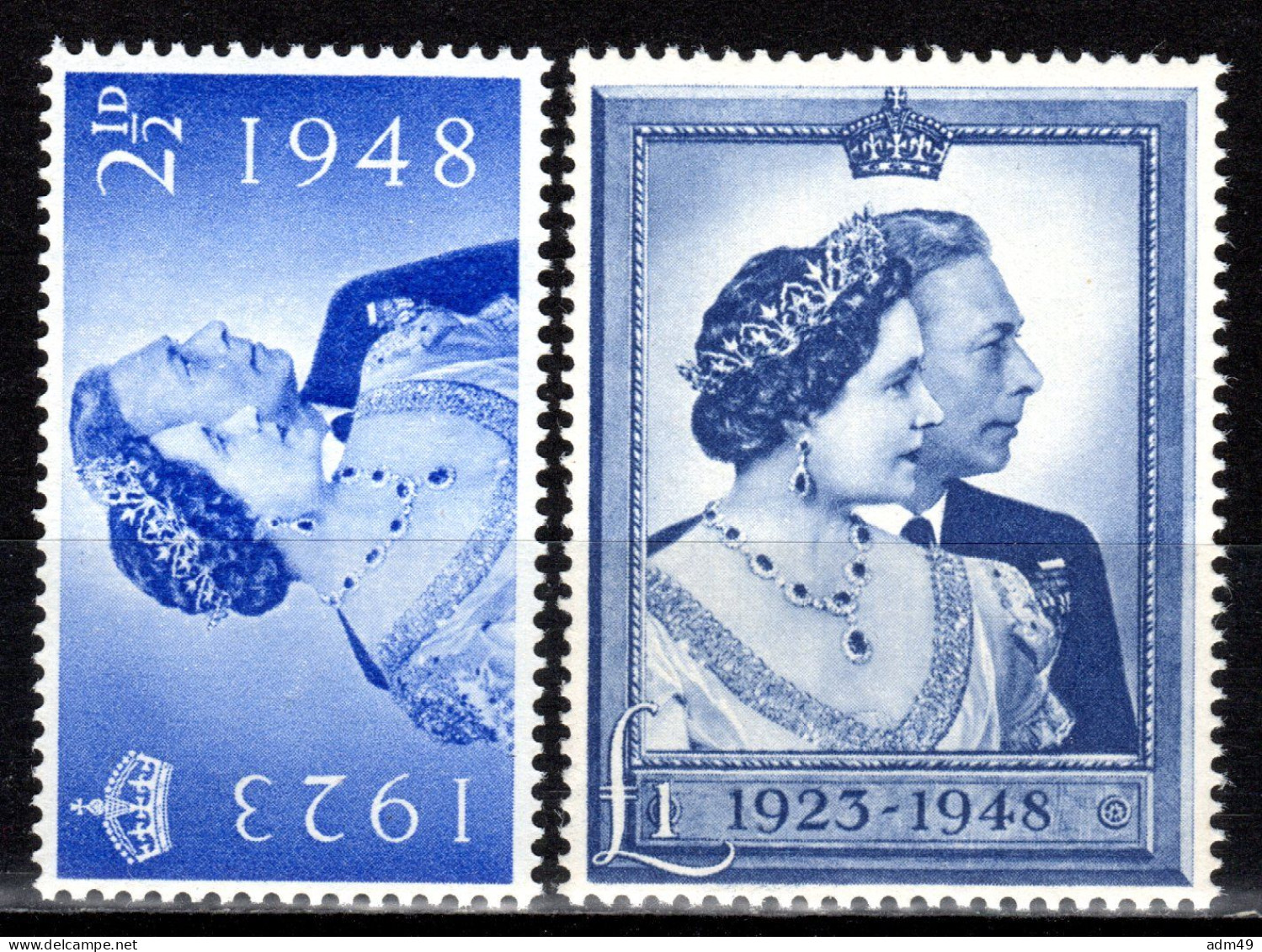 GROSSBRITANNIEN, 1948 Silberhochzeit König Georg VI., Postfrisch ** - Unused Stamps