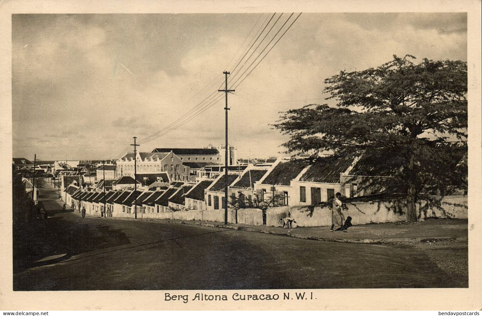 Curacao, N.W.I., WILLEMSTAD, Berg Altona (1930s) Spritzer RPPC Postcard - Curaçao