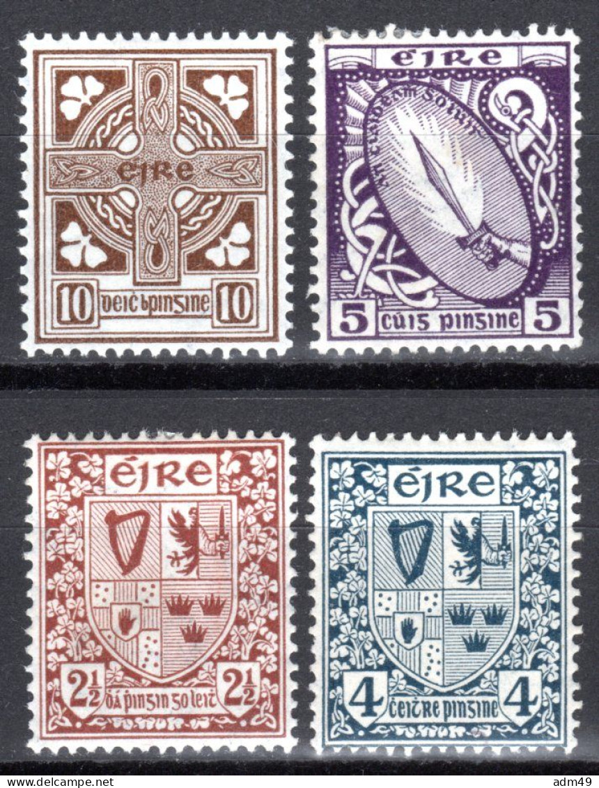 IRLAND, 1922 Freimarken Nationale Syobole, Ungebraucht * - Neufs